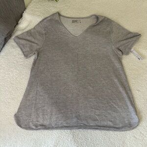 Jockey ribbed v-neck sleep shirt